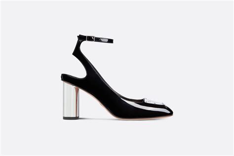 La Parisienne Dior Slingback Pump Black Patent Calfskin